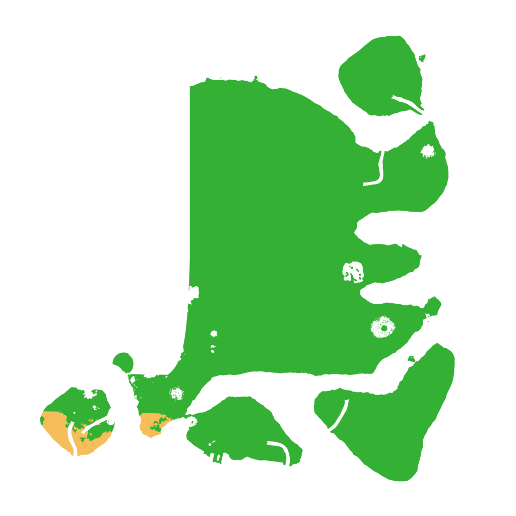 Biome Rust Map: Procedural Map, Size: 3500, Seed: 1976574908