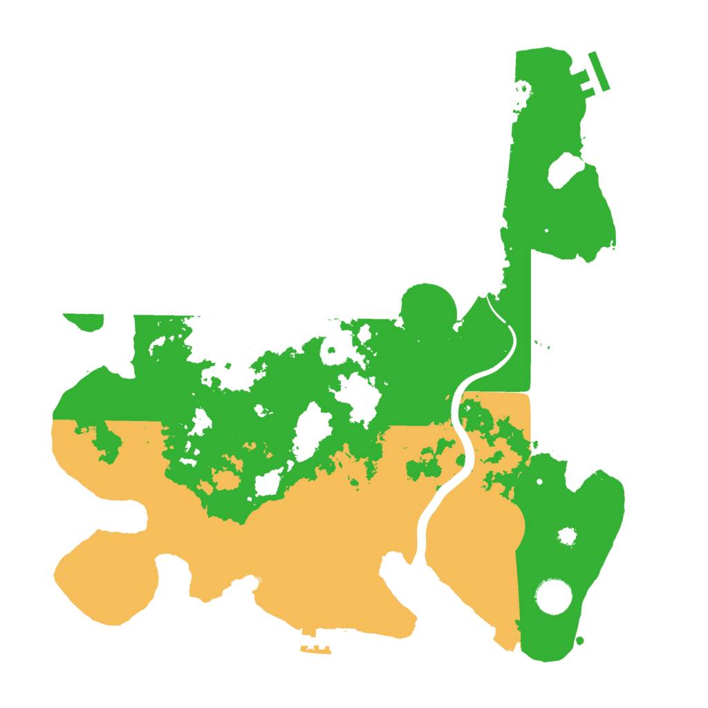 Biome Rust Map: Procedural Map, Size: 3500, Seed: 1976574908