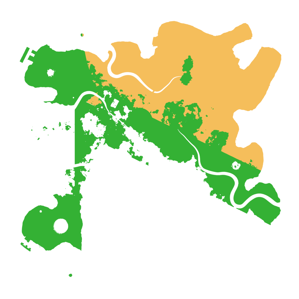 Biome Rust Map: Procedural Map, Size: 3700, Seed: 25041209