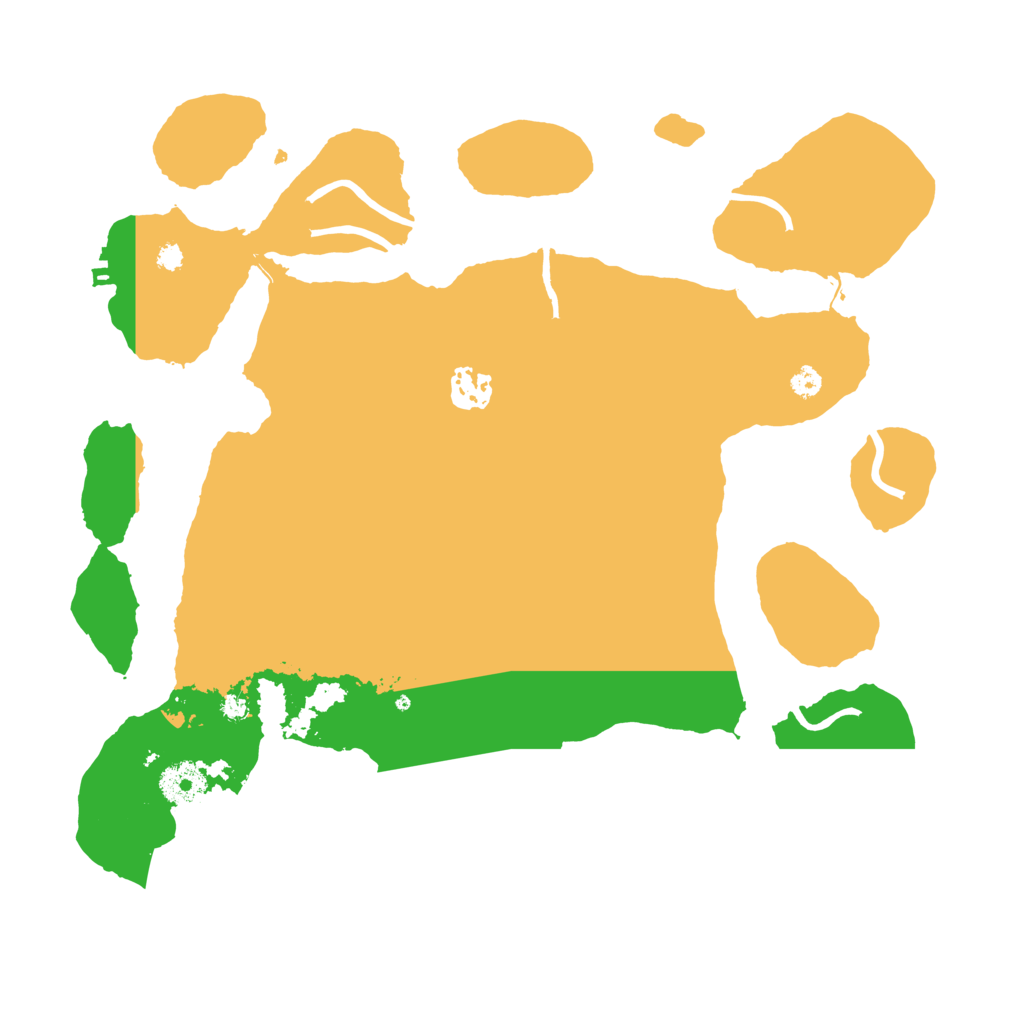 Biome Rust Map: Procedural Map, Size: 3500, Seed: 97259