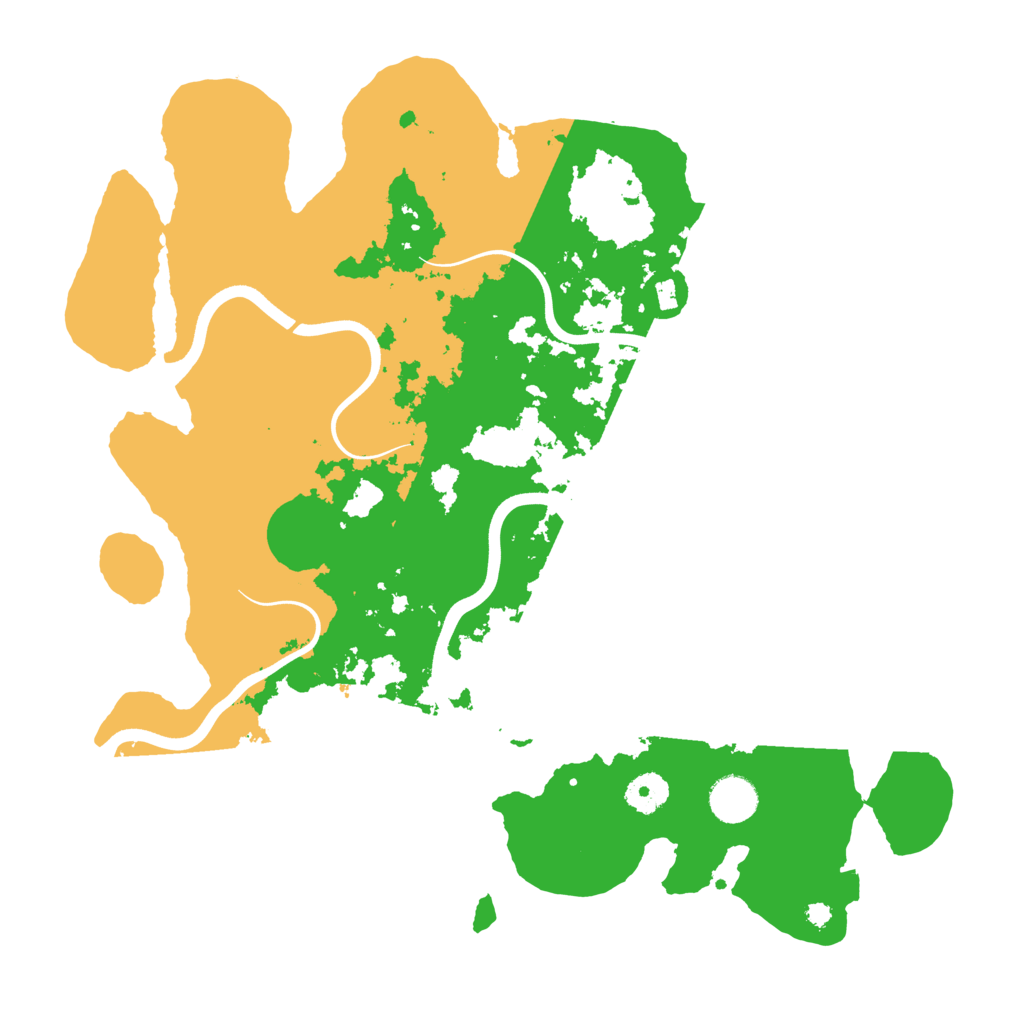 Biome Rust Map: Procedural Map, Size: 3800, Seed: 535334