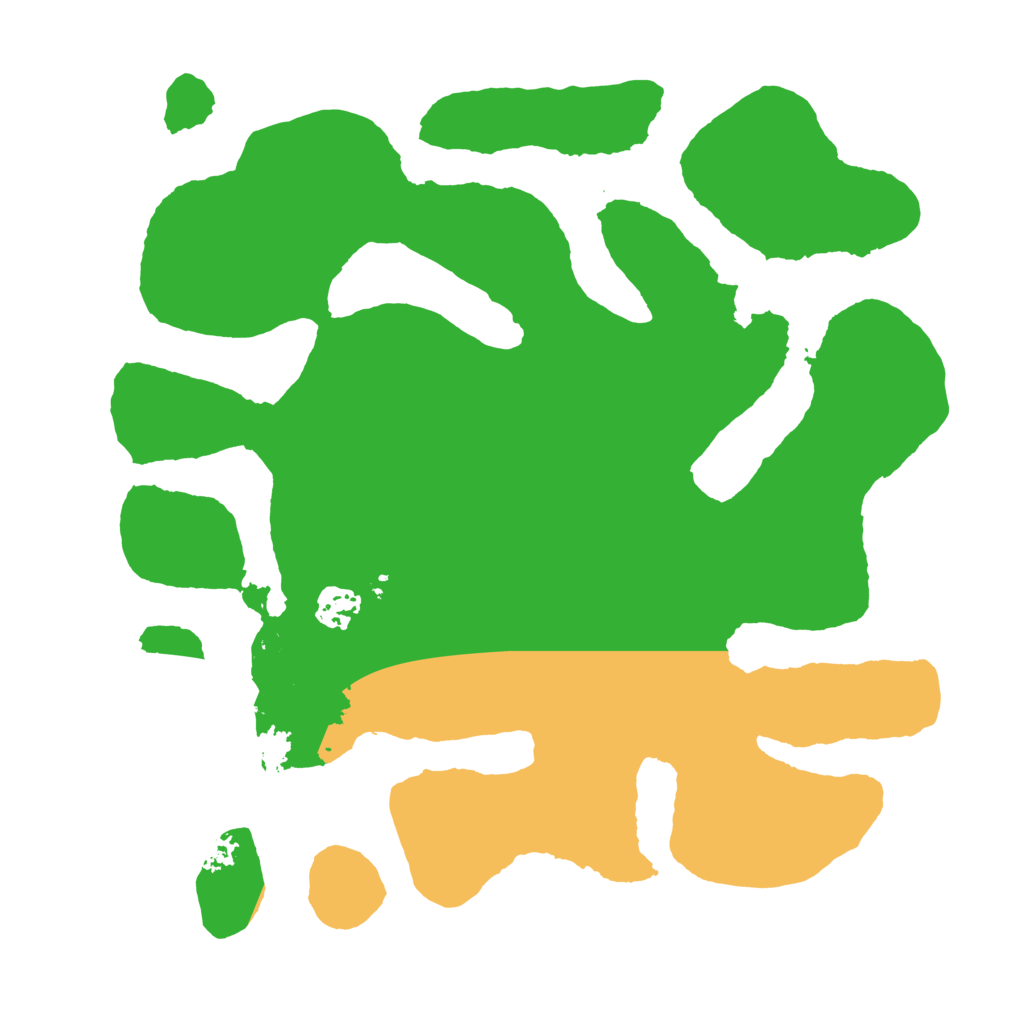 Biome Rust Map: Barren, Size: 3500, Seed: 304265588