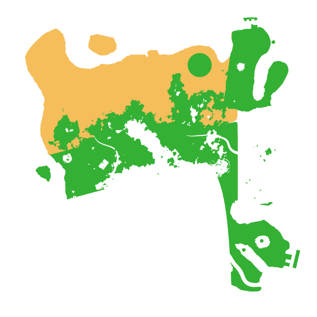 Biome Rust Map: Procedural Map, Size: 3500, Seed: 1247033492