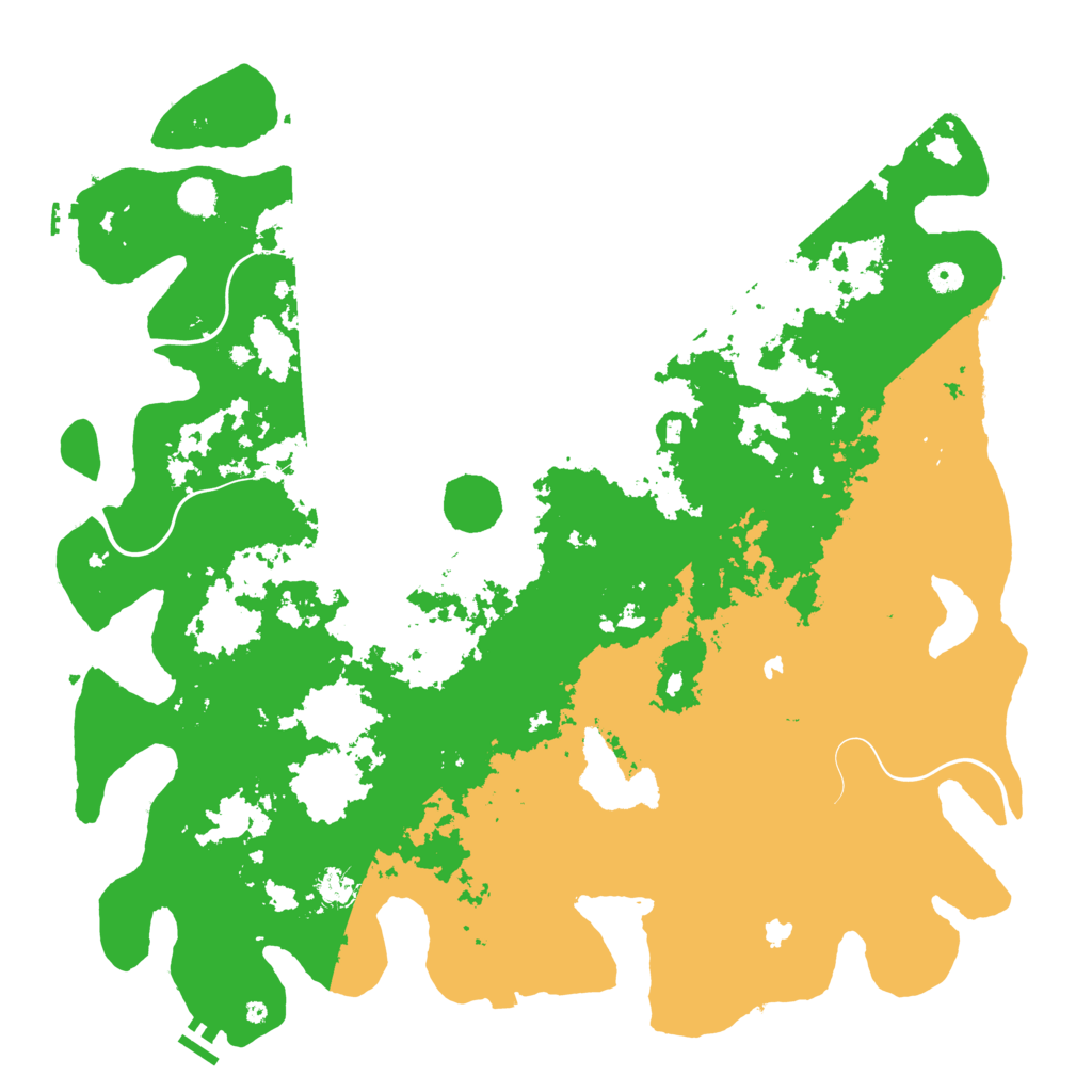 Biome Rust Map: Procedural Map, Size: 5000, Seed: 64065