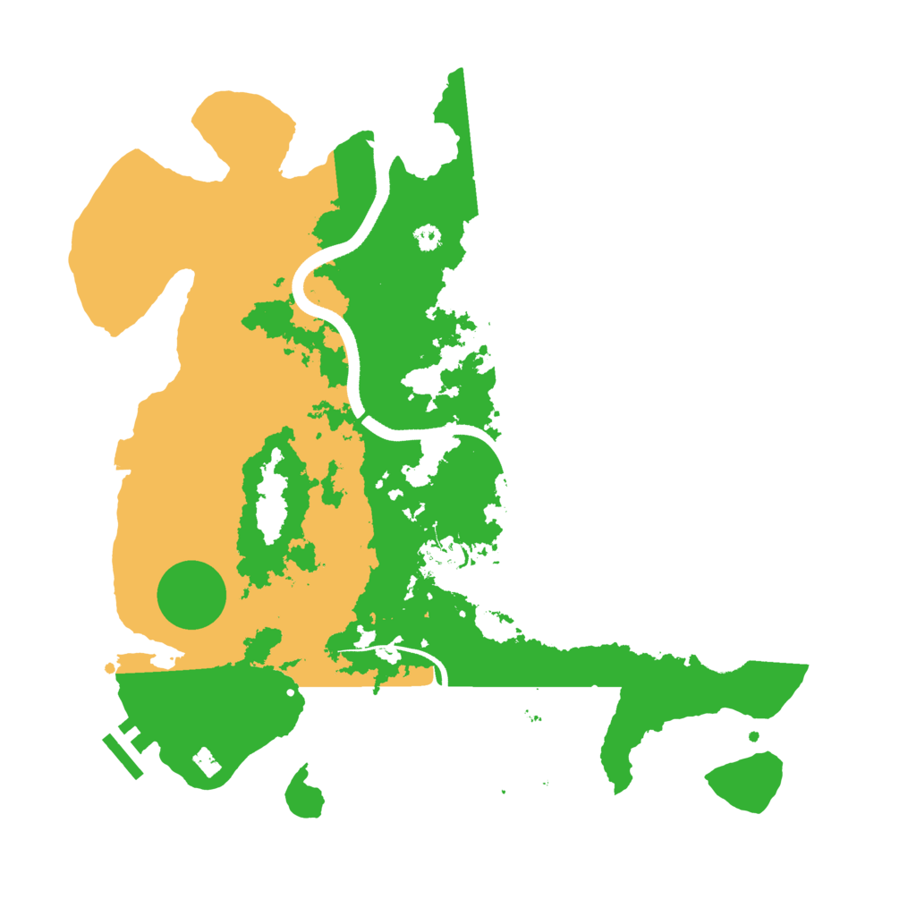 Biome Rust Map: Procedural Map, Size: 3500, Seed: 1750165107