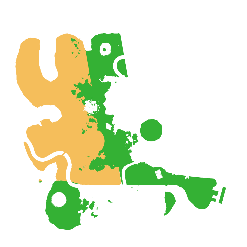 Biome Rust Map: Procedural Map, Size: 3000, Seed: 542847696