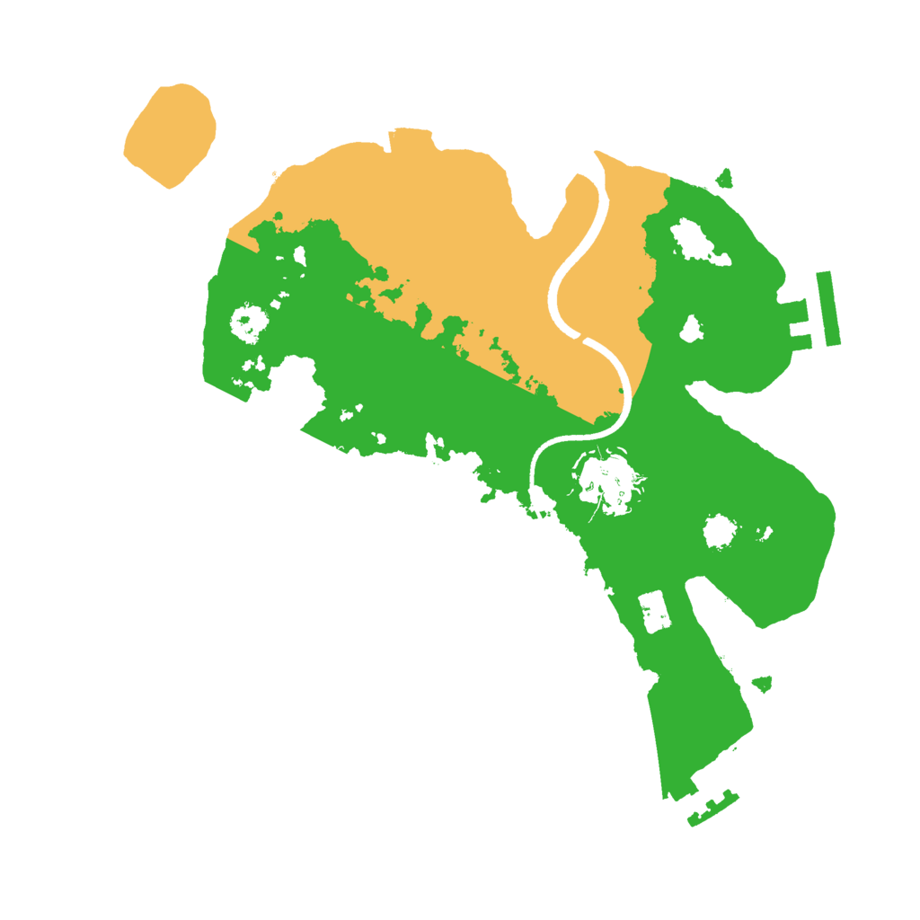 Biome Rust Map: Procedural Map, Size: 2500, Seed: 2147482645