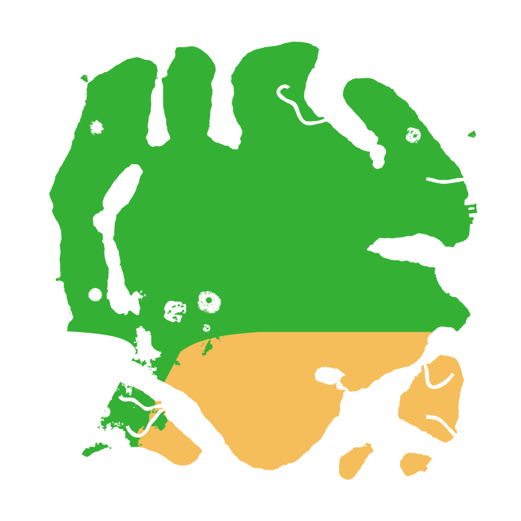 Biome Rust Map: Procedural Map, Size: 3500, Seed: 255657809