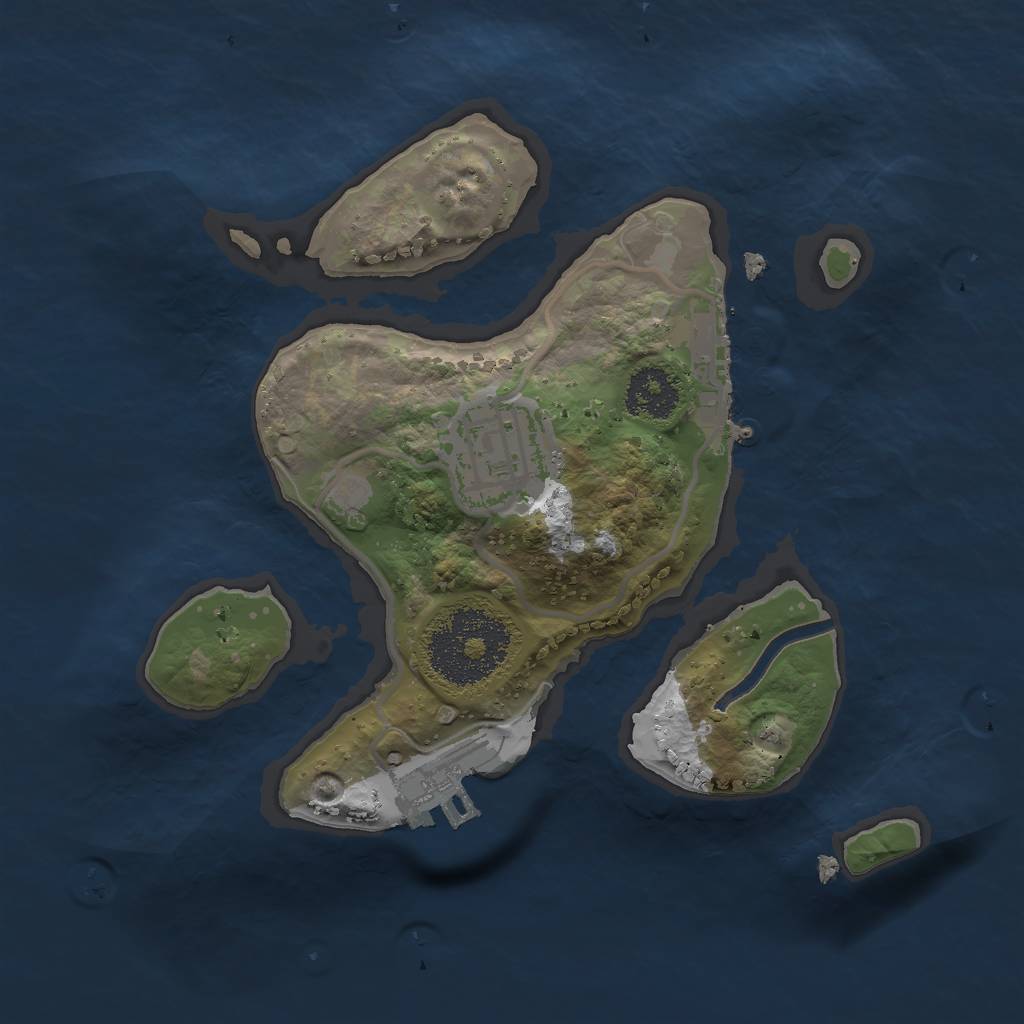 Rust Map: Procedural Map, Size: 2000, Seed: 3564561, 8 Monuments