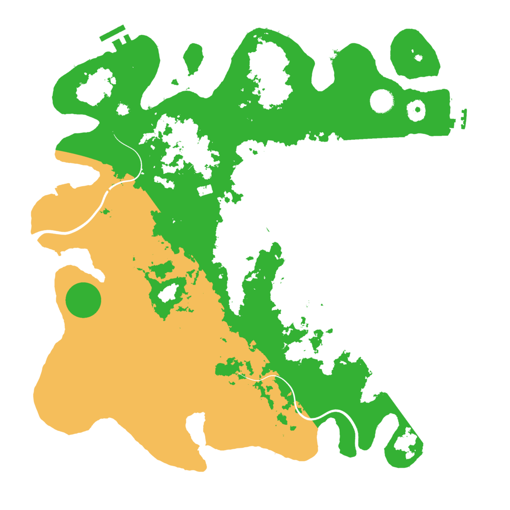 Biome Rust Map: Procedural Map, Size: 3800, Seed: 424179428