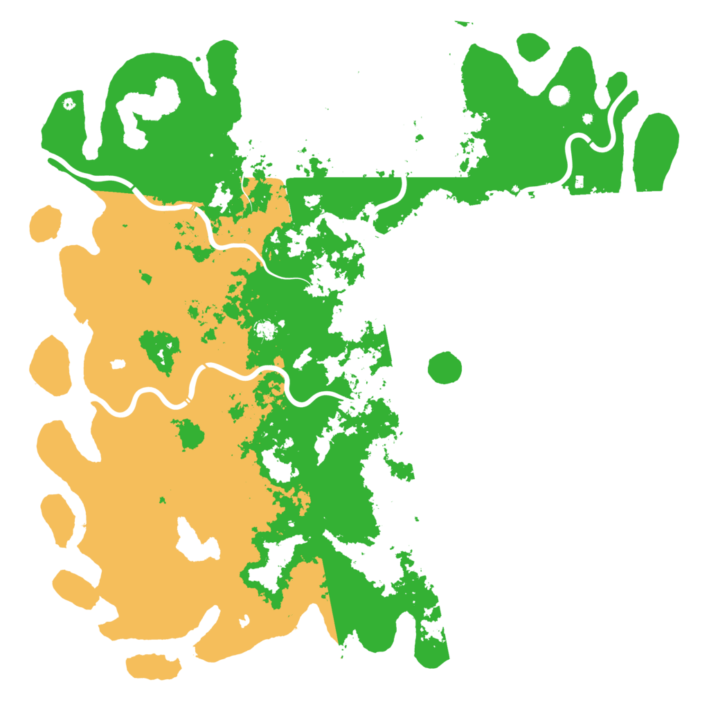 Biome Rust Map: Procedural Map, Size: 6000, Seed: 8654634