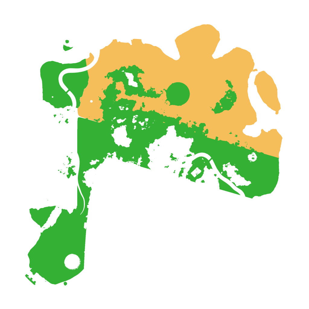 Biome Rust Map: Procedural Map, Size: 3500, Seed: 1945327257
