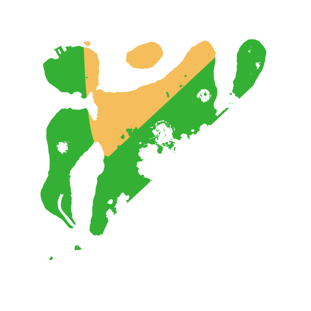 Biome Rust Map: Procedural Map, Size: 2500, Seed: 48340