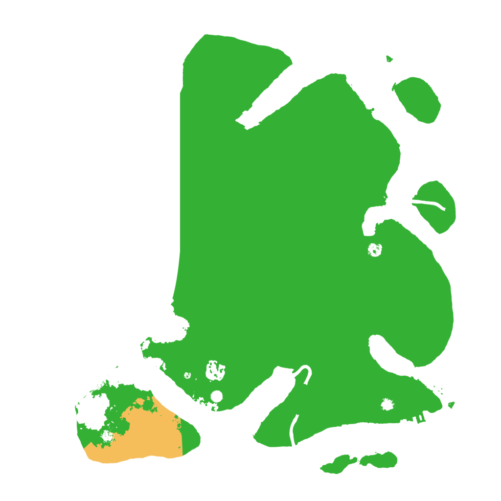 Biome Rust Map: Procedural Map, Size: 3700, Seed: 83239863