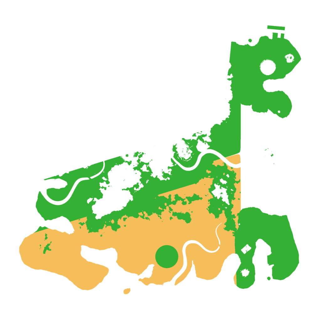 Biome Rust Map: Procedural Map, Size: 3700, Seed: 455649961