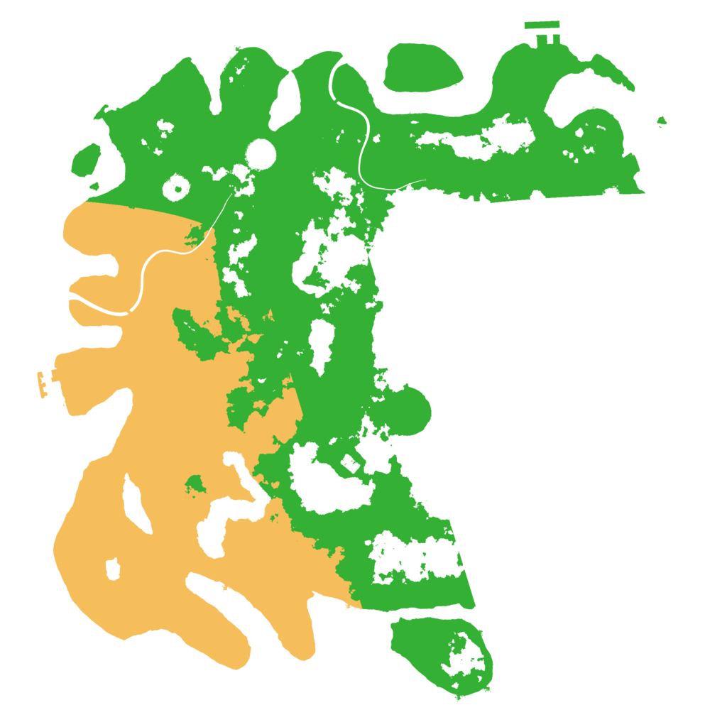 Biome Rust Map: Procedural Map, Size: 4200, Seed: 1234575