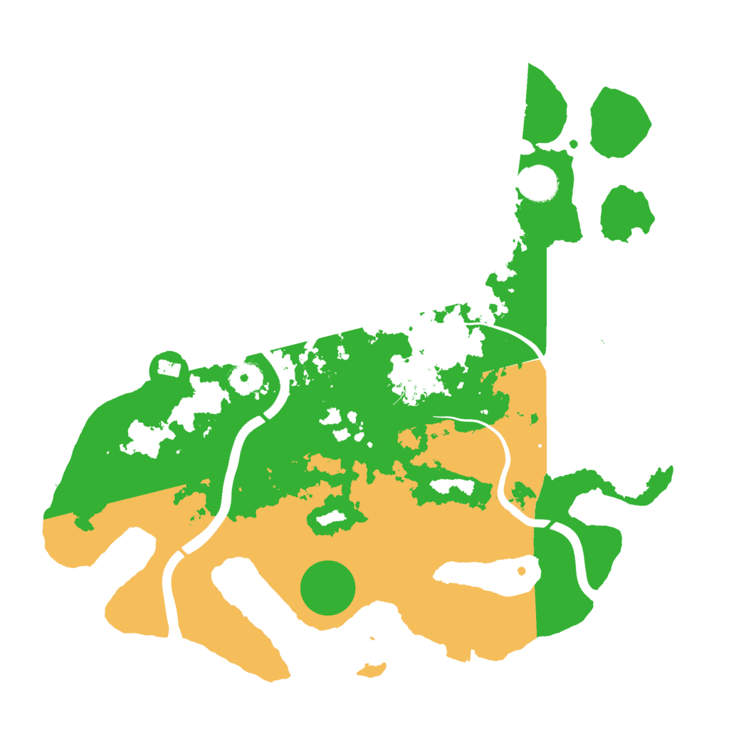 Biome Rust Map: Procedural Map, Size: 3500, Seed: 27297468