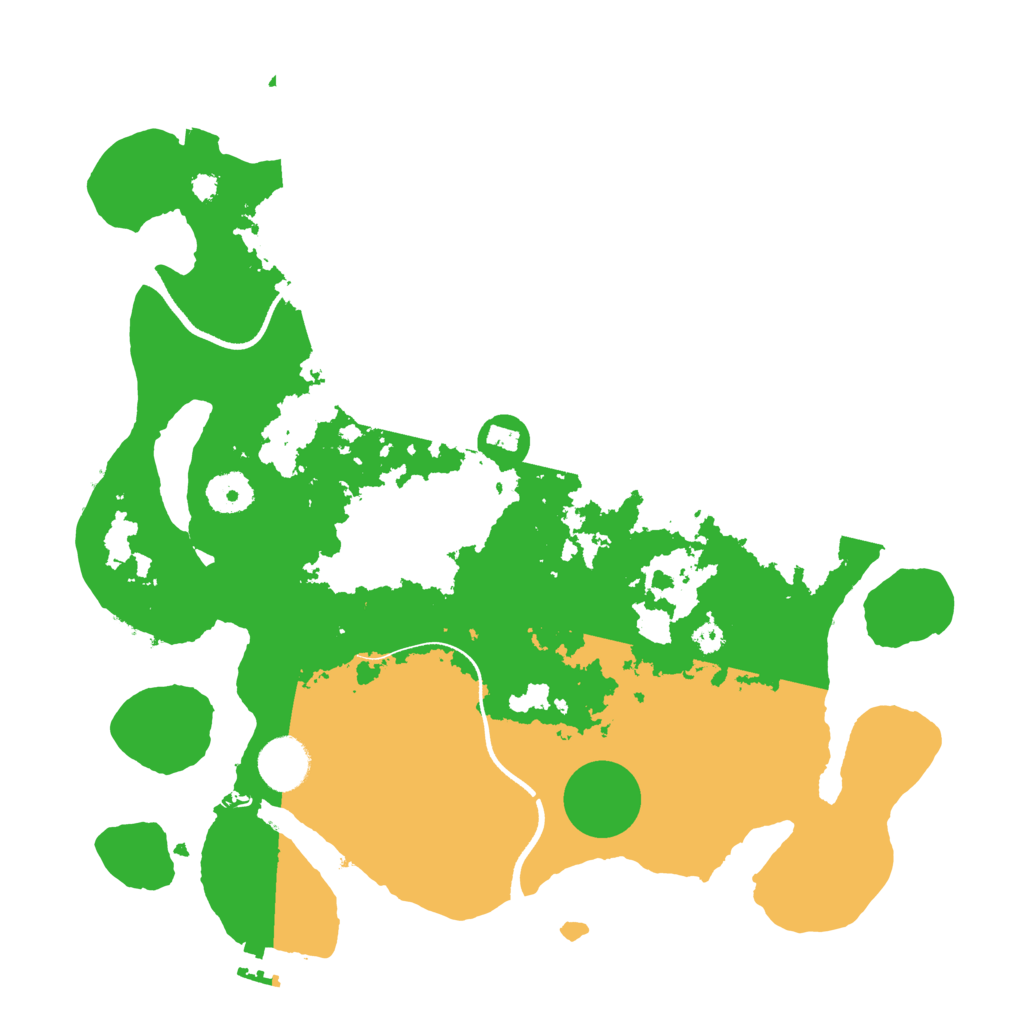 Biome Rust Map: Procedural Map, Size: 3500, Seed: 55555927