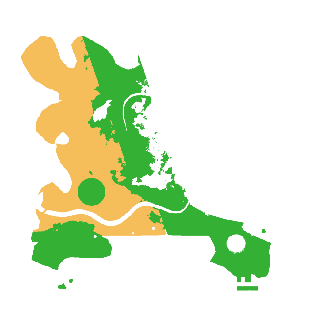 Biome Rust Map: Procedural Map, Size: 3000, Seed: 1225585299