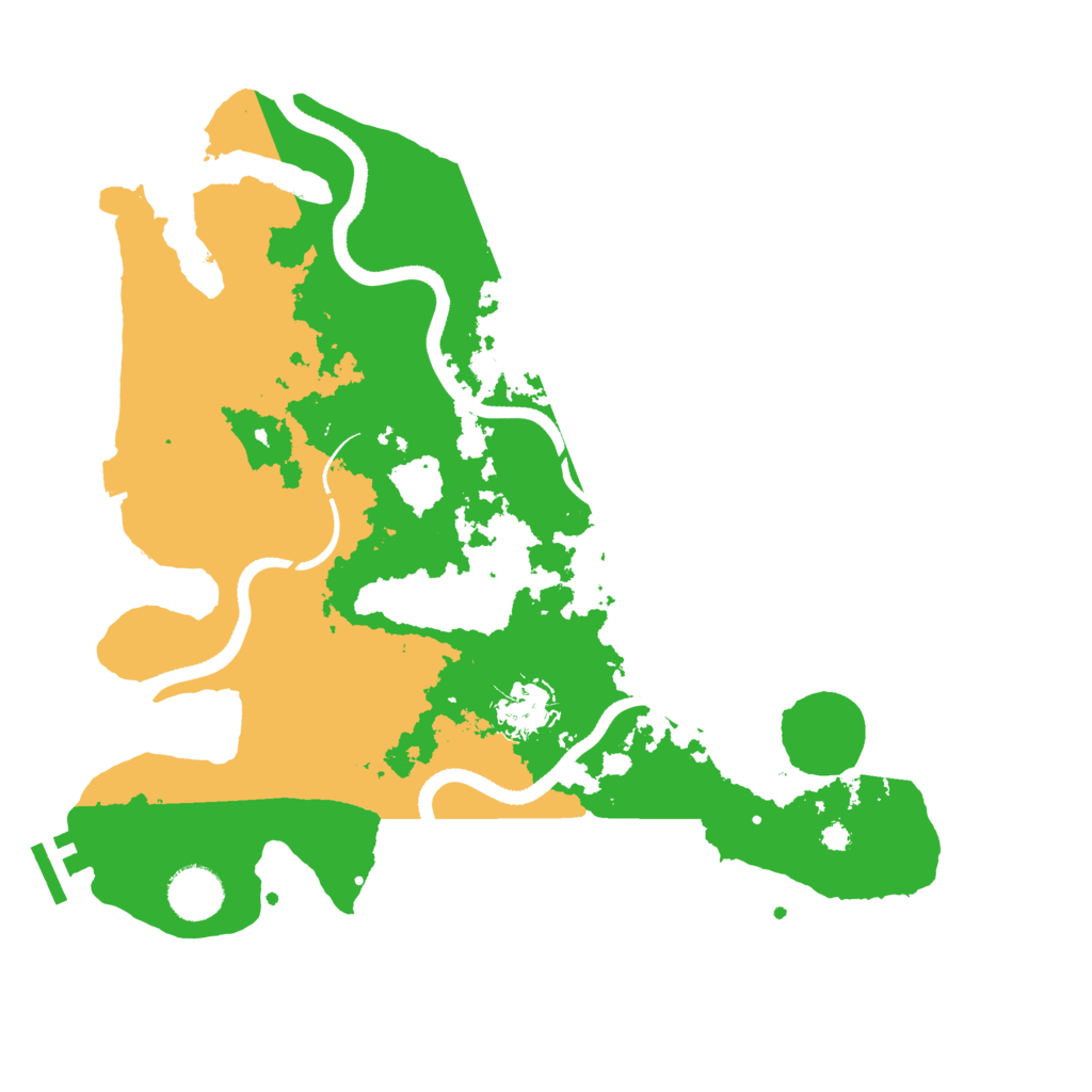 Biome Rust Map: Procedural Map, Size: 3500, Seed: 1331