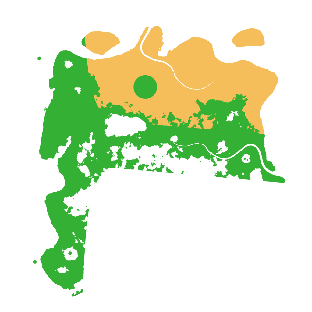 Biome Rust Map: Procedural Map, Size: 3500, Seed: 57152001