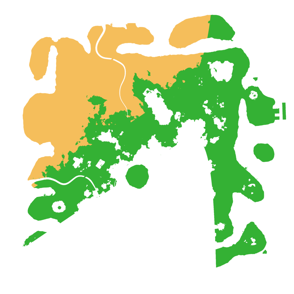 Biome Rust Map: Procedural Map, Size: 3500, Seed: 1529757