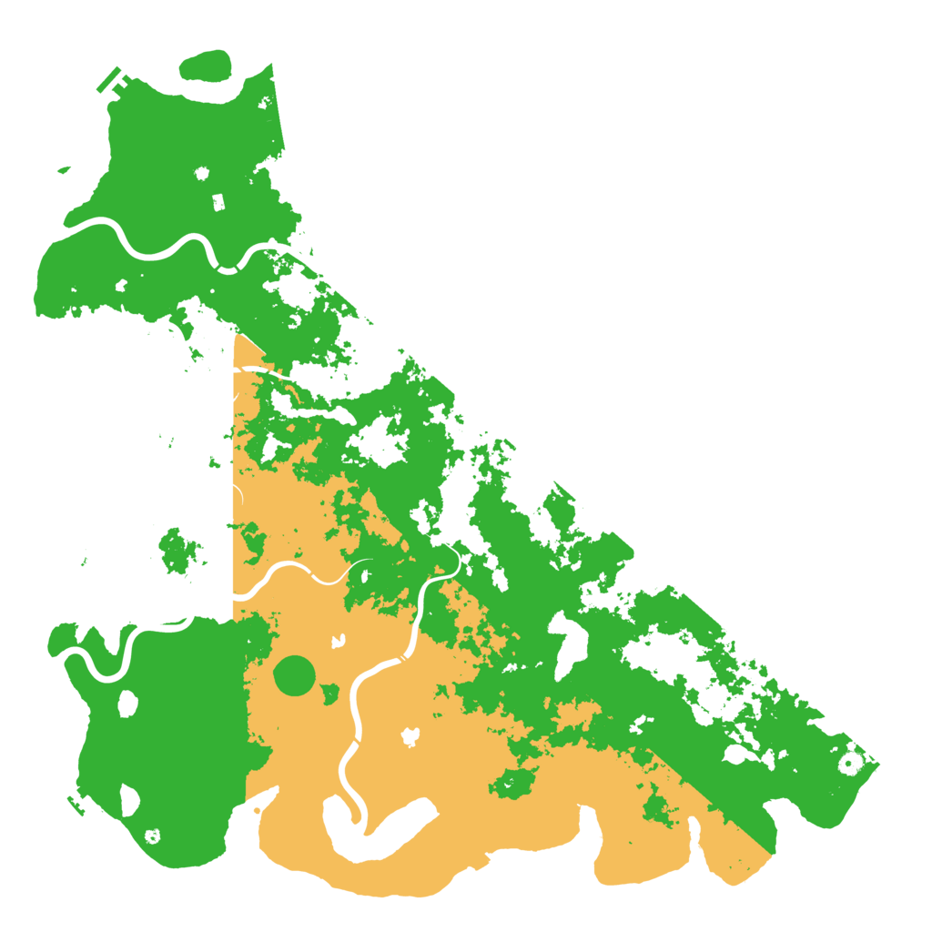 Biome Rust Map: Procedural Map, Size: 6000, Seed: 45325235
