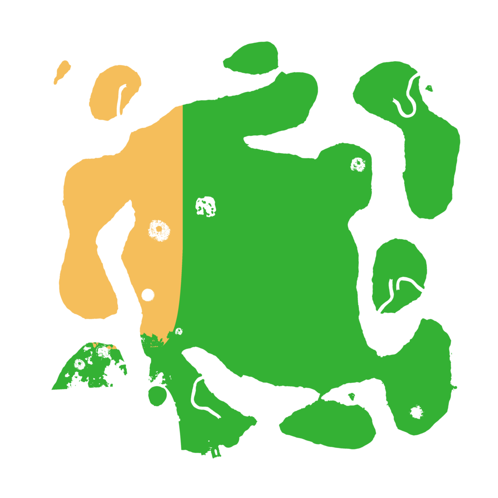 Biome Rust Map: Procedural Map, Size: 3500, Seed: 54181