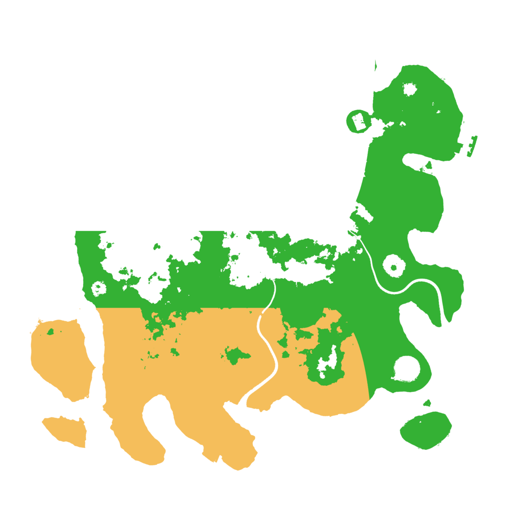 Biome Rust Map: Procedural Map, Size: 3500, Seed: 1140140026