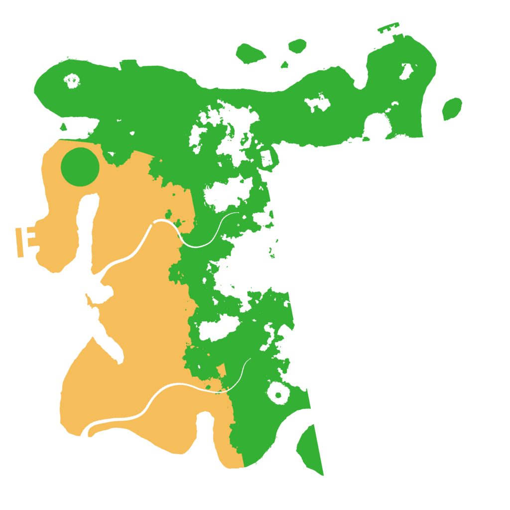 Biome Rust Map: Procedural Map, Size: 3500, Seed: 100418722