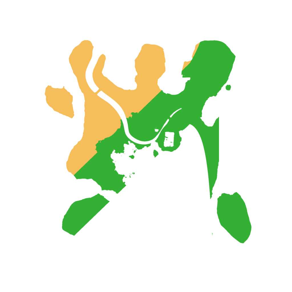 Biome Rust Map: Procedural Map, Size: 2100, Seed: 135135