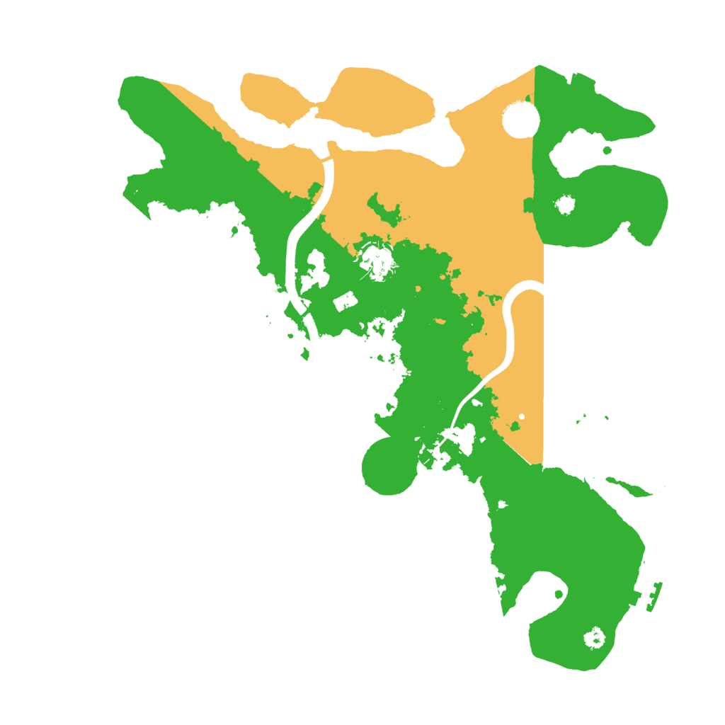 Biome Rust Map: Procedural Map, Size: 3500, Seed: 9182021