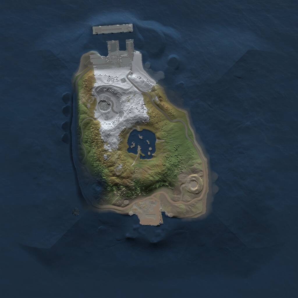 Rust Map: Procedural Map, Size: 1500, Seed: 51774, 4 Monuments