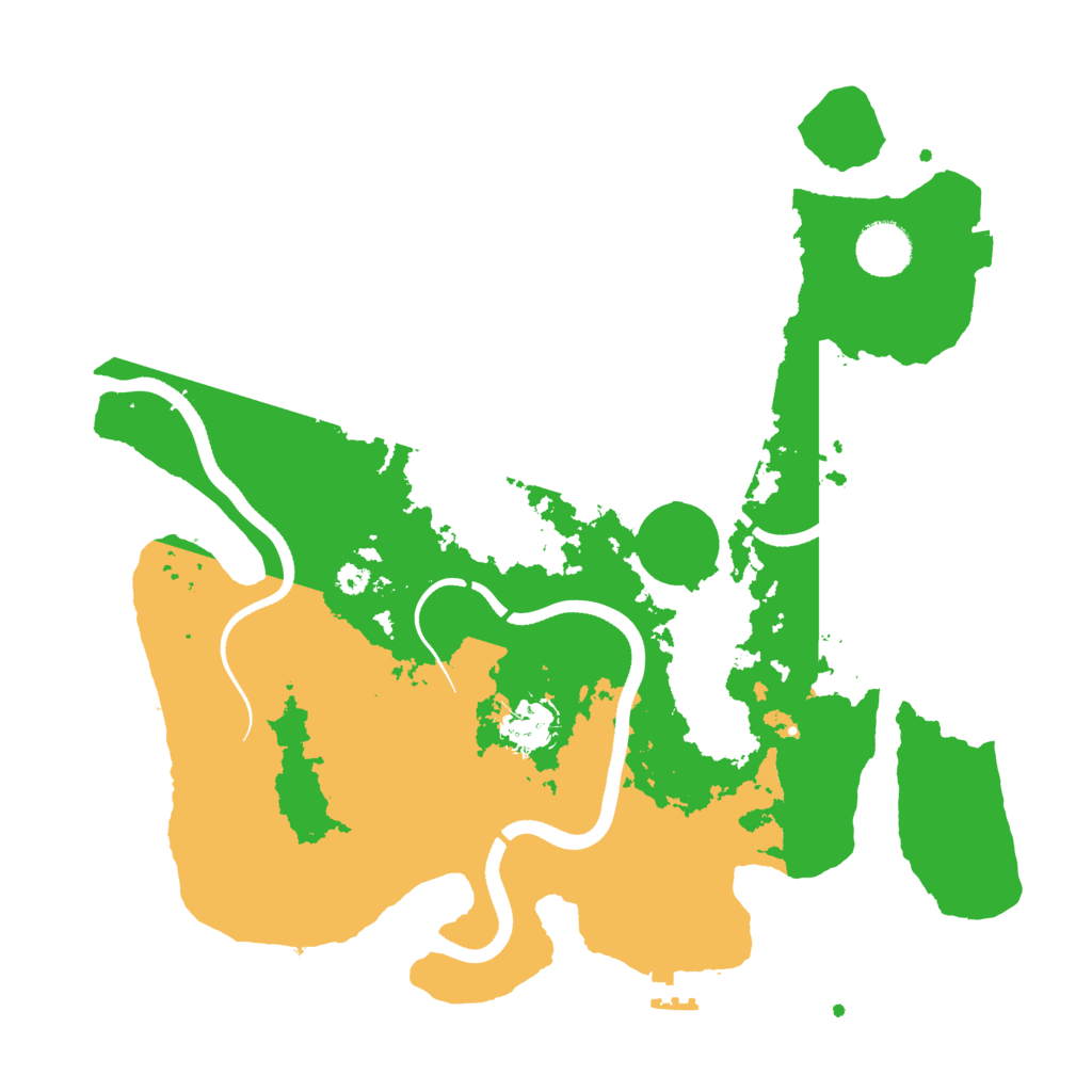Biome Rust Map: Procedural Map, Size: 3500, Seed: 778545