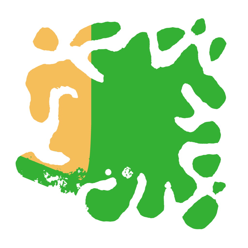 Biome Rust Map: Barren, Size: 3500, Seed: 61238852