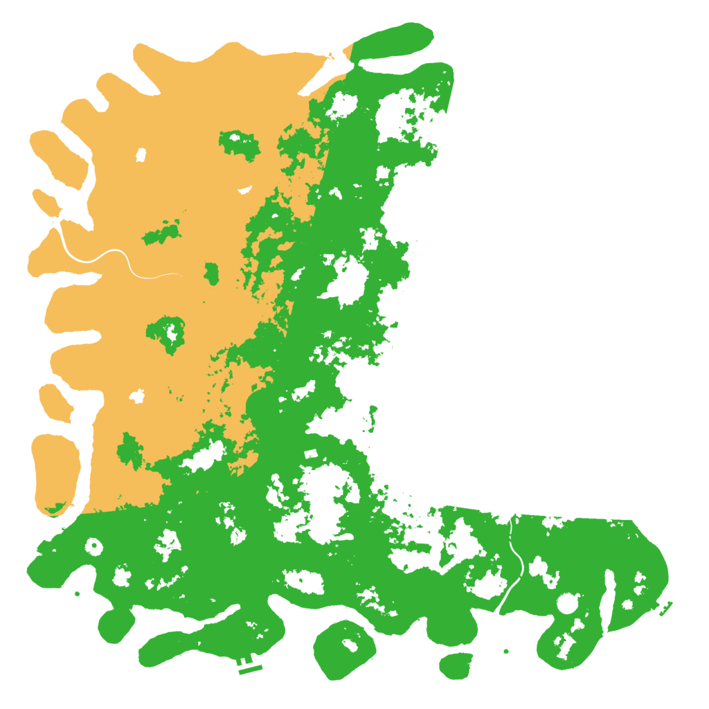 Biome Rust Map: Procedural Map, Size: 6000, Seed: 753127745