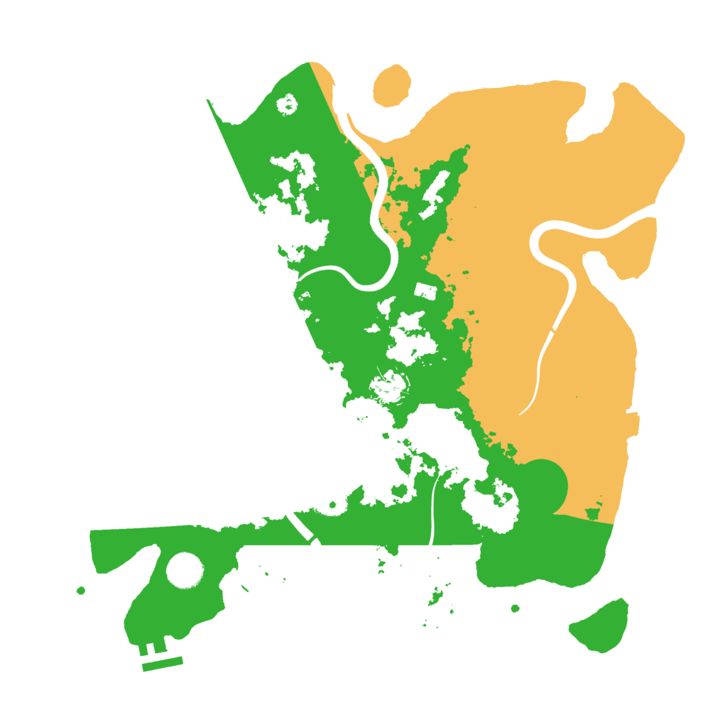 Biome Rust Map: Procedural Map, Size: 3600, Seed: 947888737