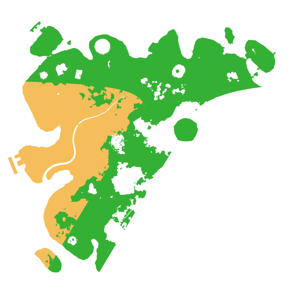 Biome Rust Map: Procedural Map, Size: 3500, Seed: 91678552