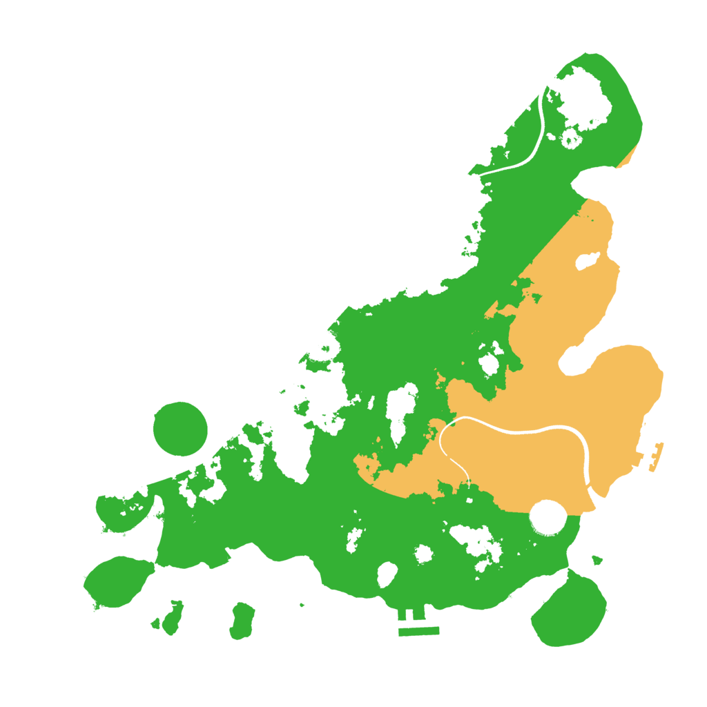 Biome Rust Map: Procedural Map, Size: 3500, Seed: 875292865