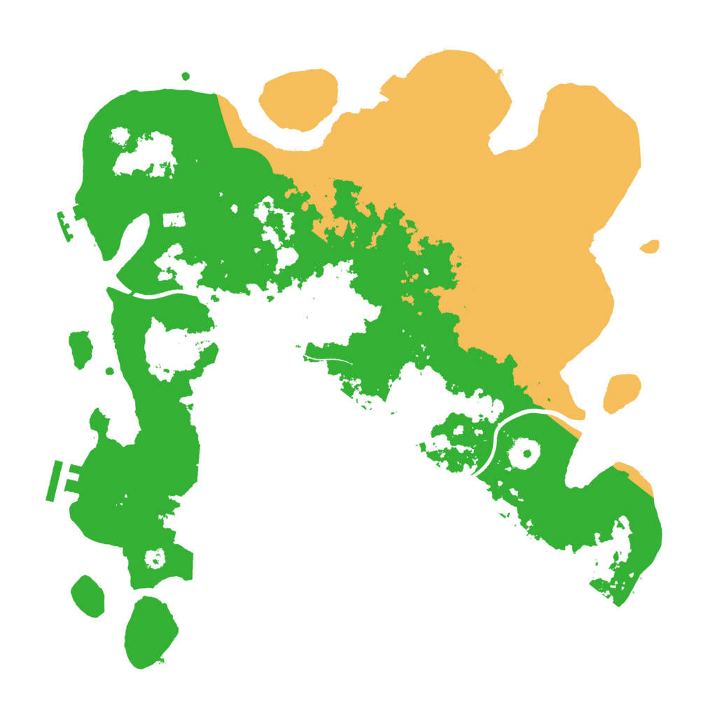 Biome Rust Map: Procedural Map, Size: 3500, Seed: 4711191