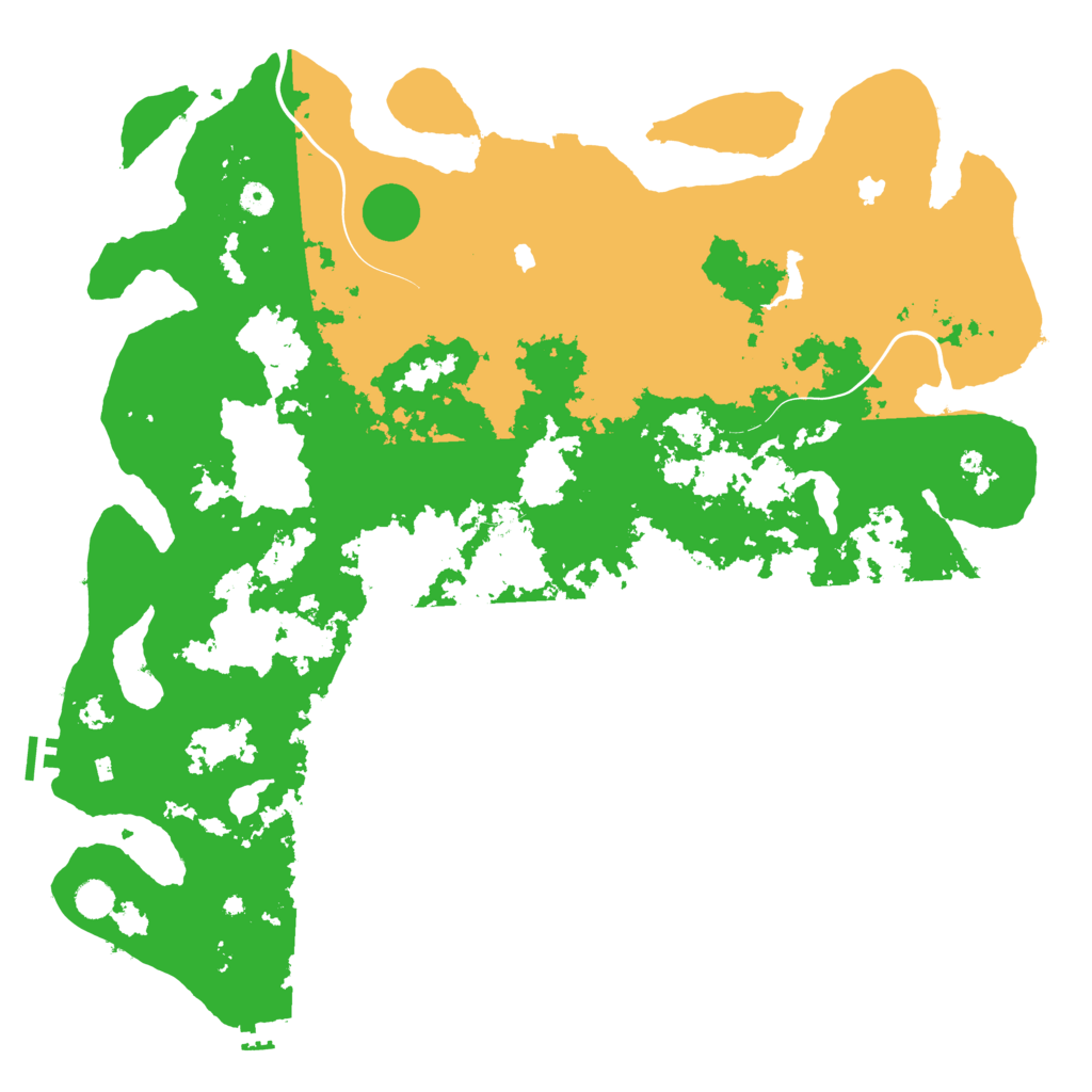 Biome Rust Map: Procedural Map, Size: 5000, Seed: 91677083