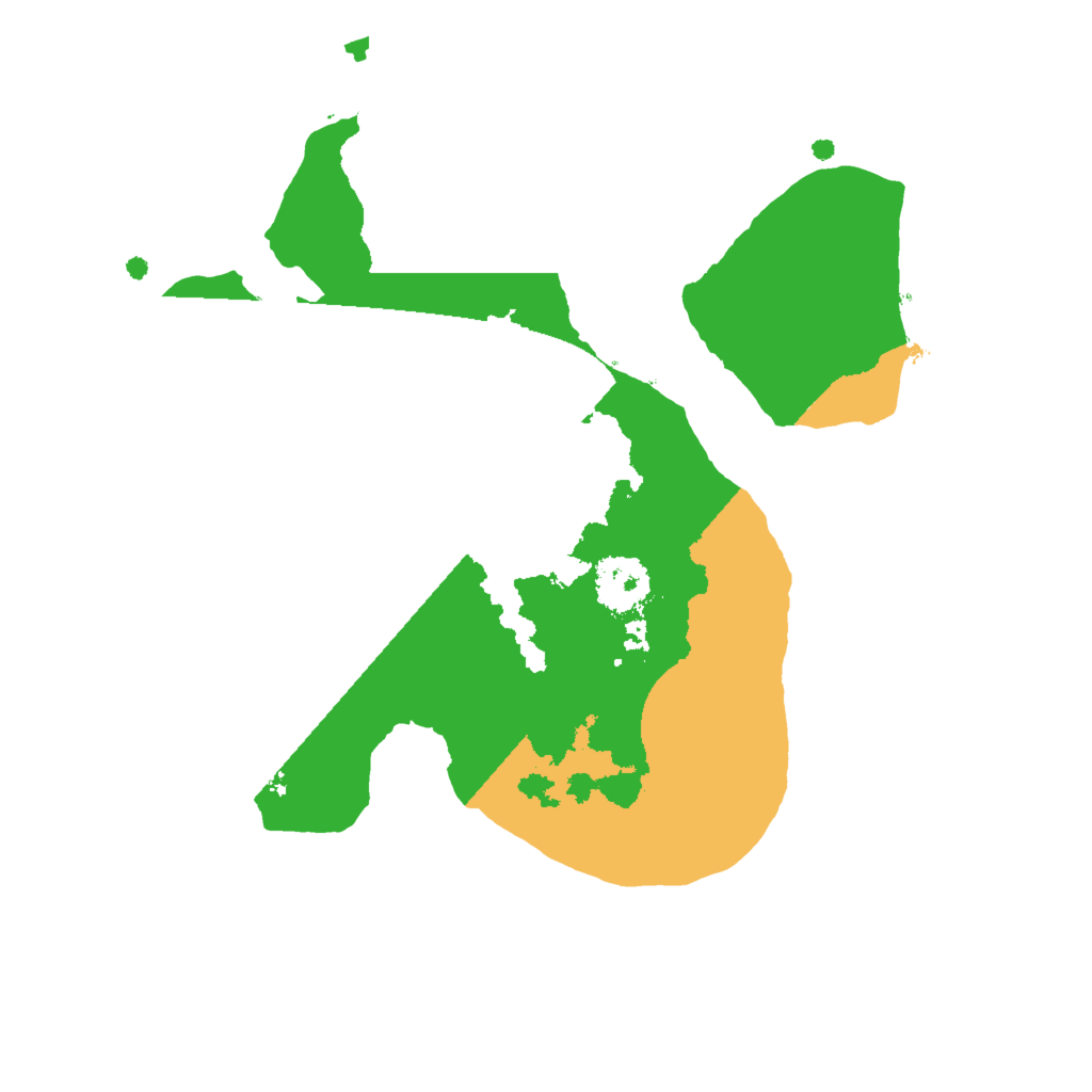 Biome Rust Map: Procedural Map, Size: 2000, Seed: 525258