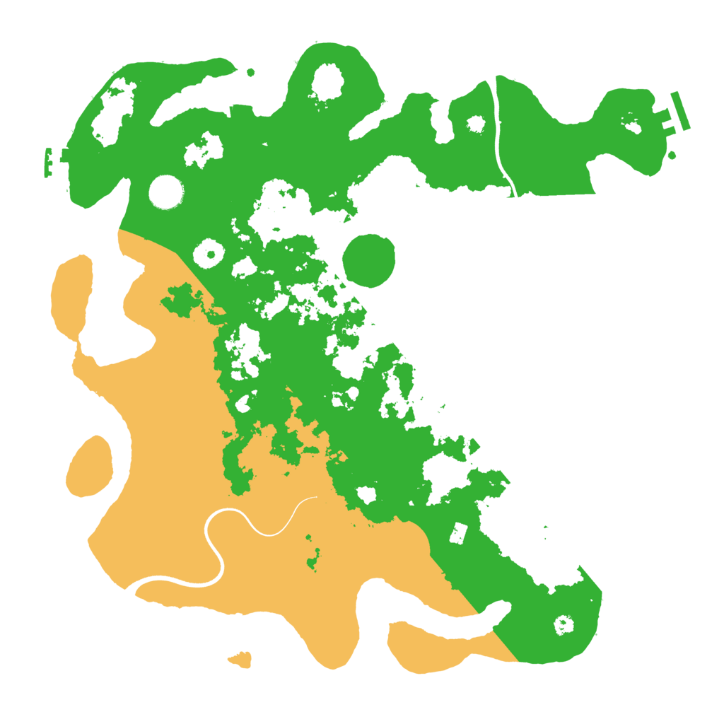 Biome Rust Map: Procedural Map, Size: 3700, Seed: 46080890