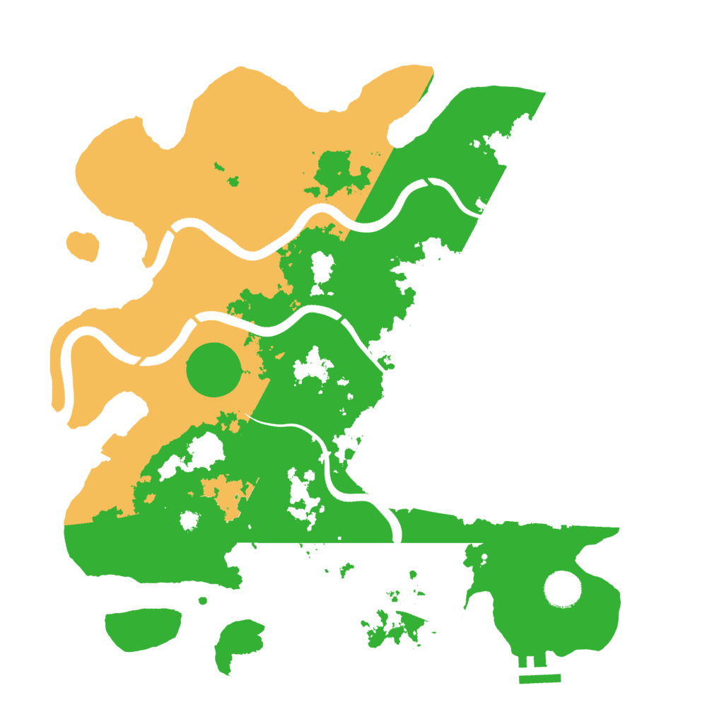 Biome Rust Map: Procedural Map, Size: 3500, Seed: 264245