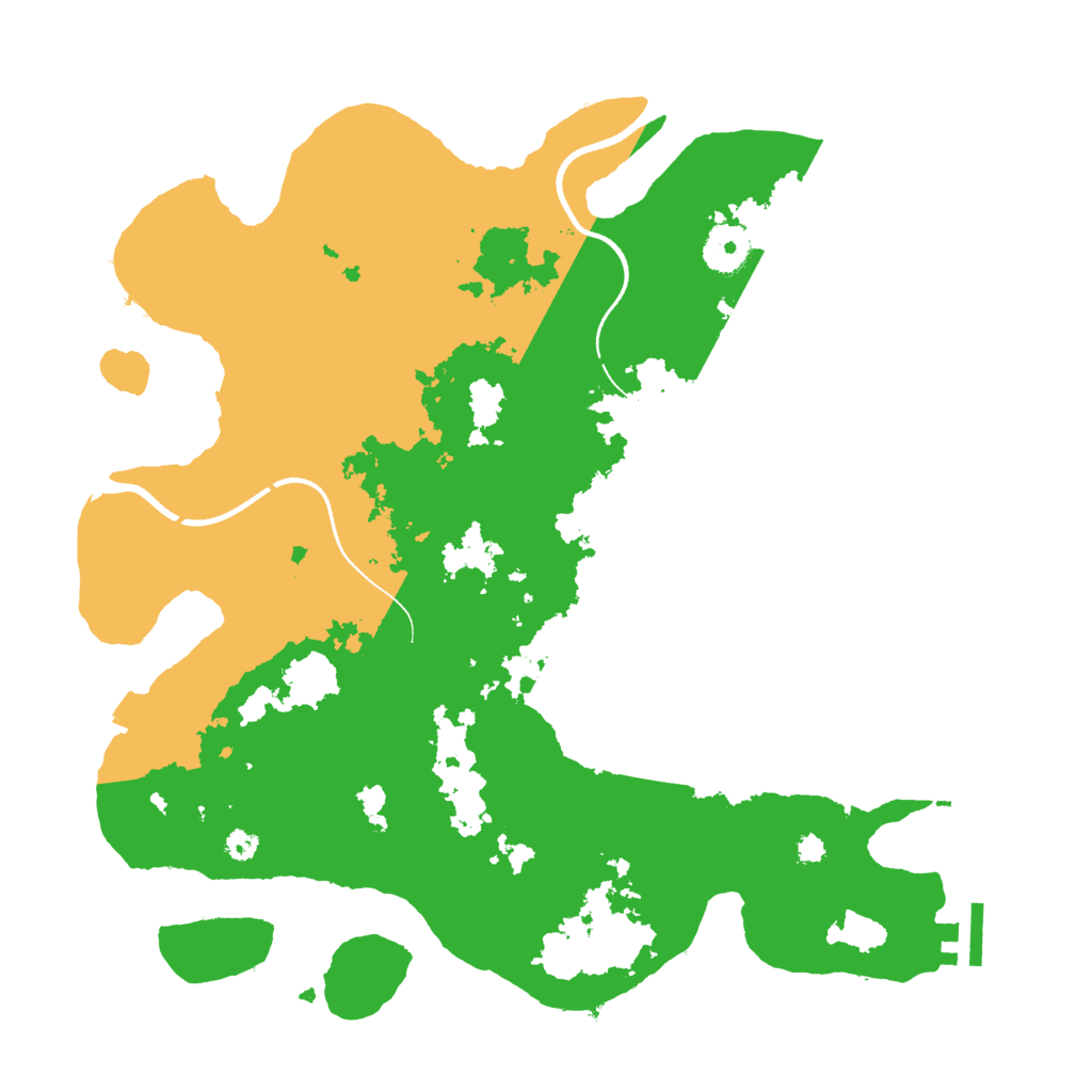 Biome Rust Map: Procedural Map, Size: 3500, Seed: 264245