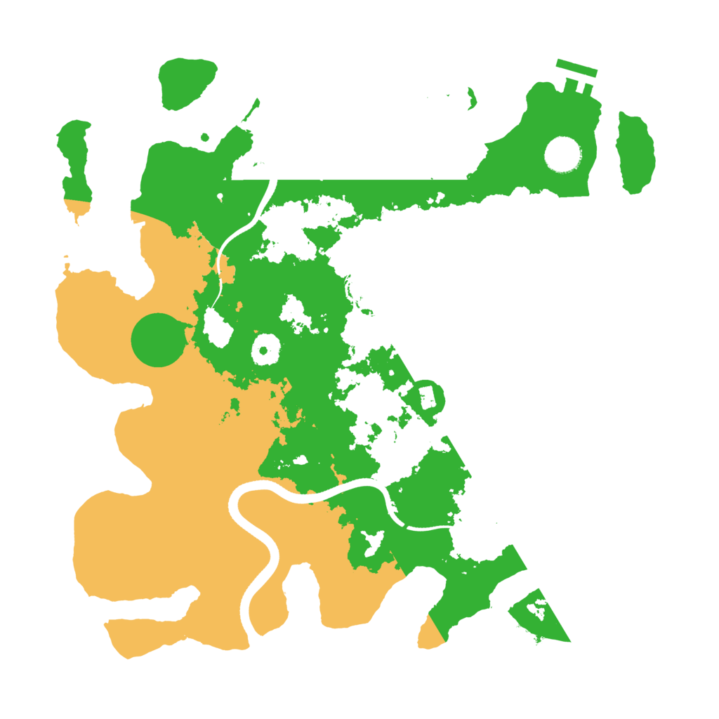 Biome Rust Map: Procedural Map, Size: 3500, Seed: 391865950