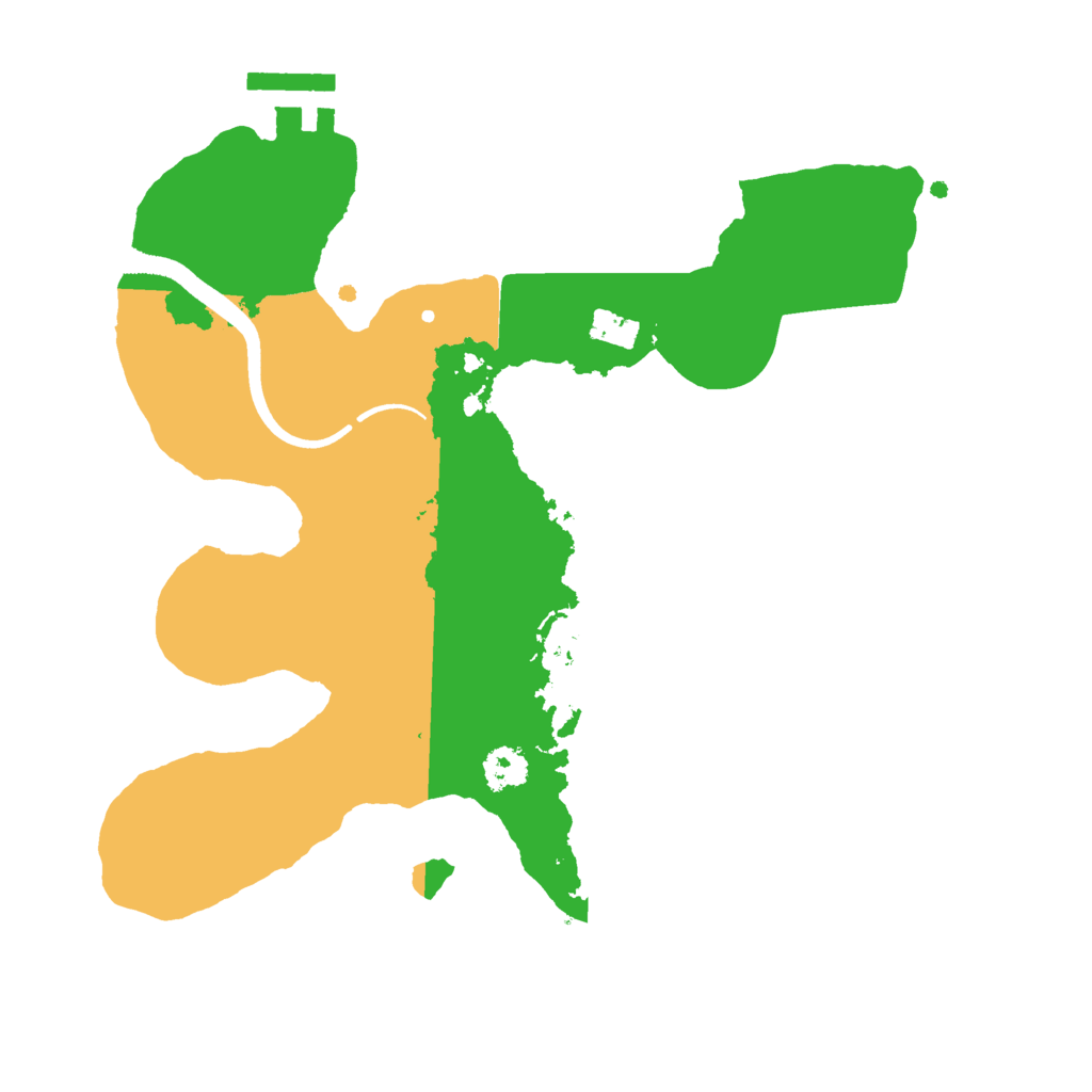 Biome Rust Map: Procedural Map, Size: 2500, Seed: 3351