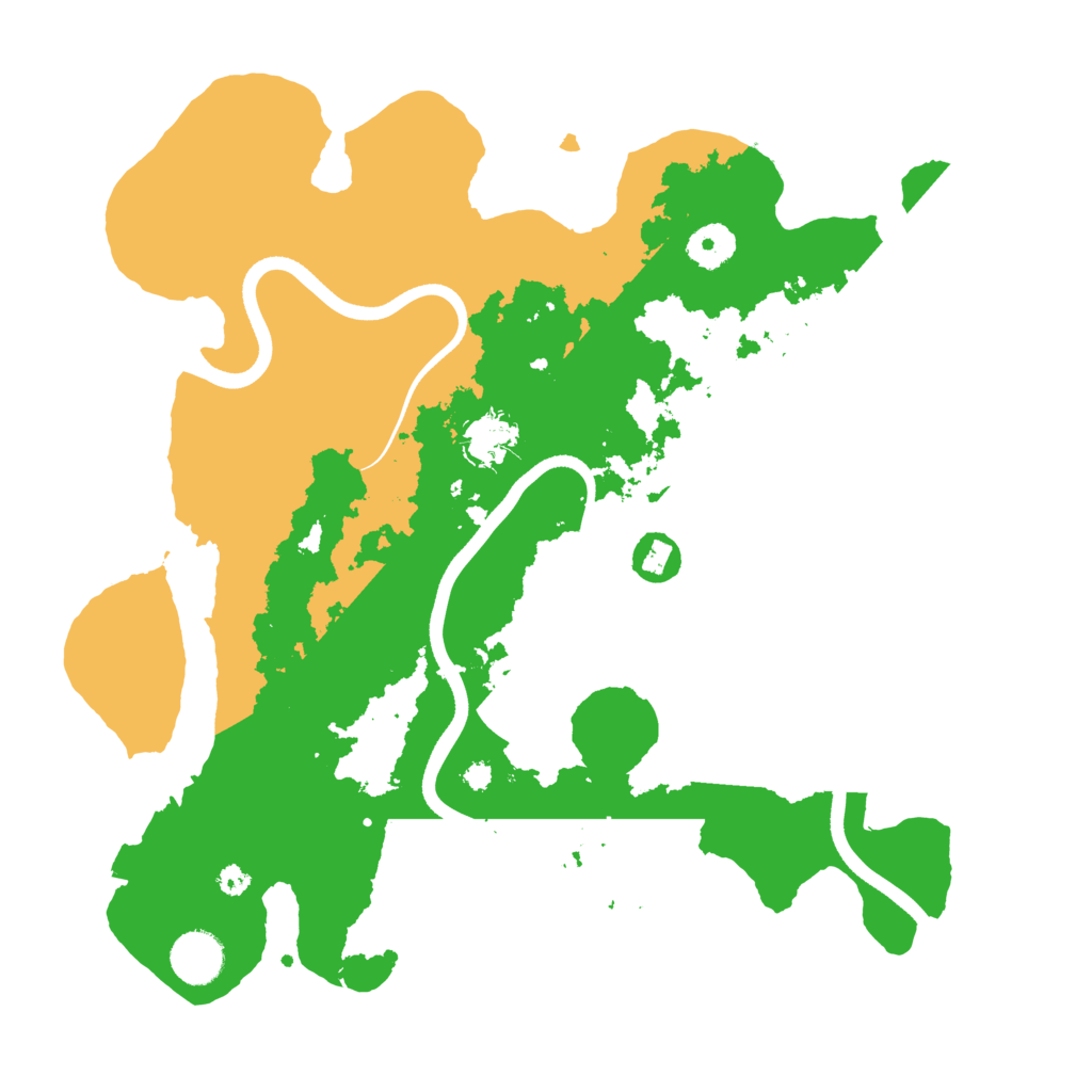 Biome Rust Map: Procedural Map, Size: 3600, Seed: 1439009815