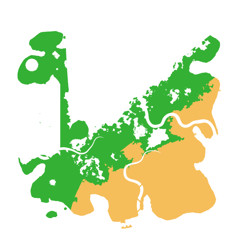 Biome Rust Map: Procedural Map, Size: 3500, Seed: 264436
