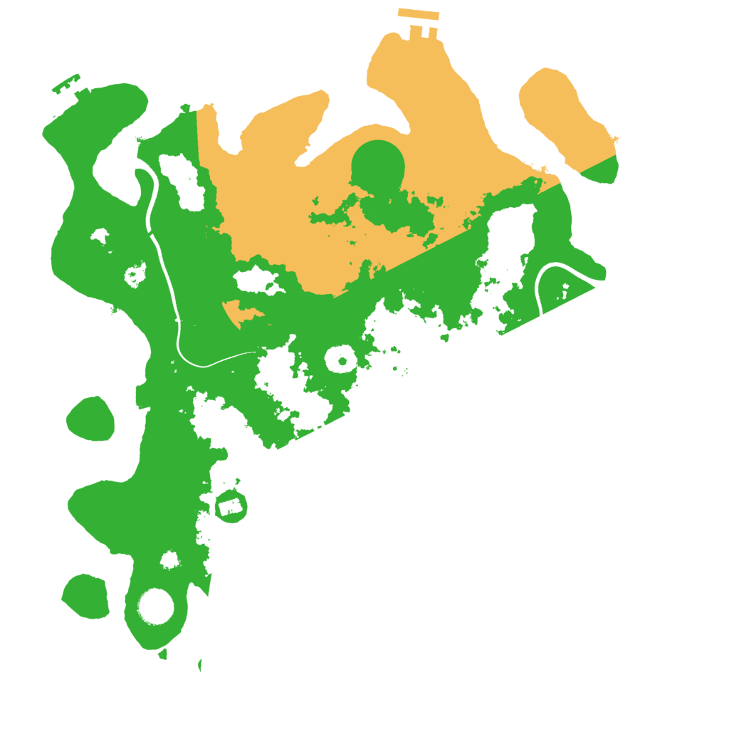 Biome Rust Map: Procedural Map, Size: 3600, Seed: 608195122